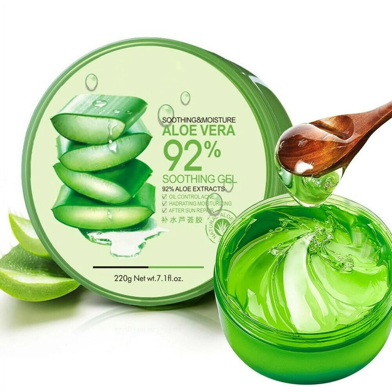 FOOD A HOLIC Calming & Moisturizing Aloe Vera Purity 92% Soothing Gel 300ml